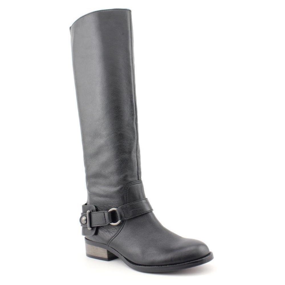 Coach Black Leather Knee-High Riding Boot